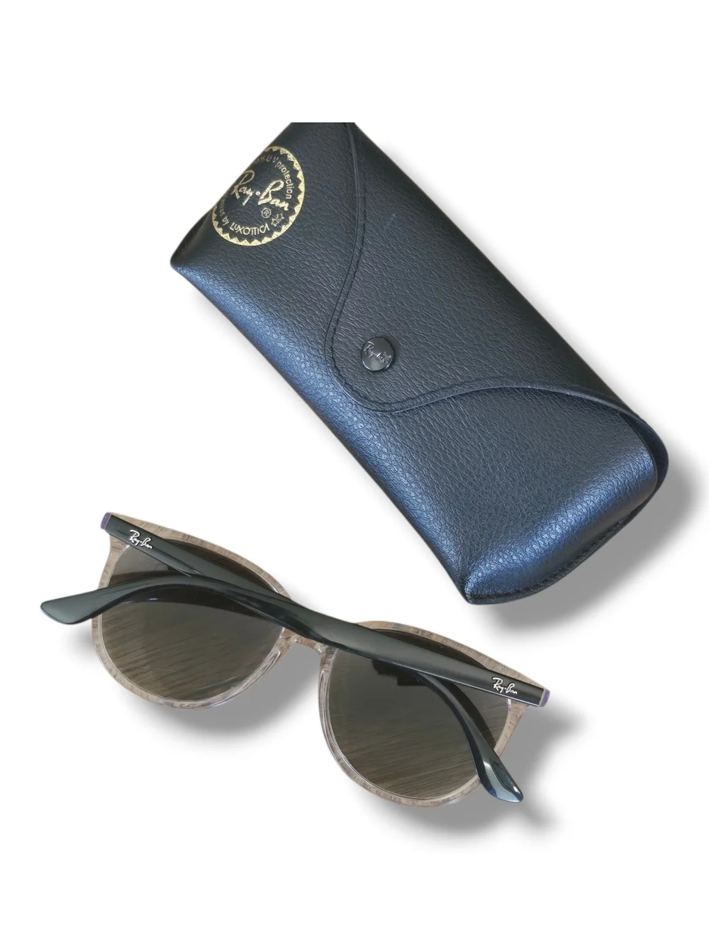Ray-Ban Clear Frame Women's Sunglasses with Case - Clear/Black (RB4378 6477/11)